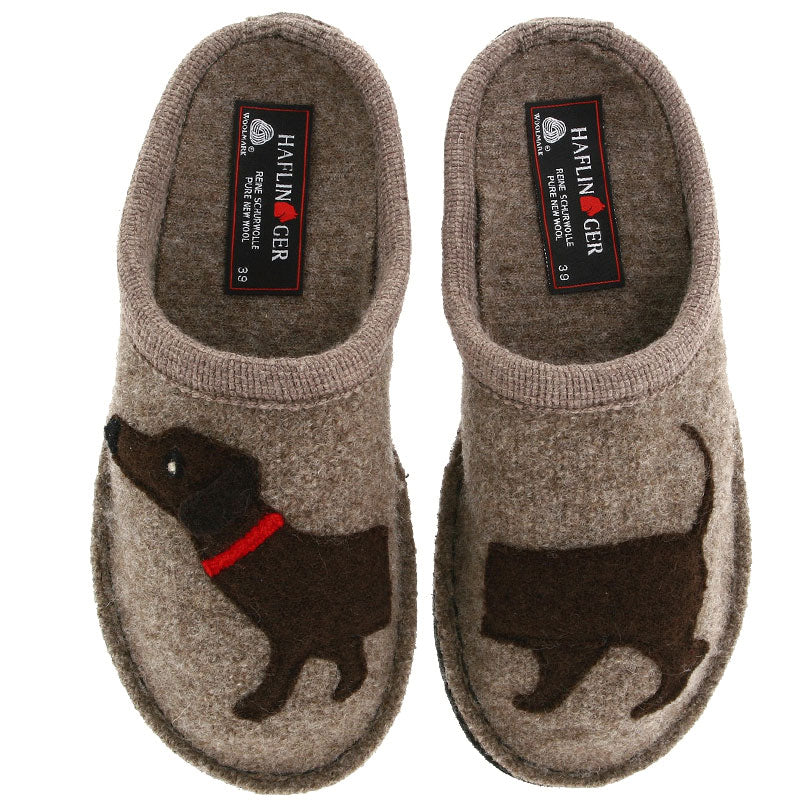 Haflinger Doggy Earth Slippers Women s