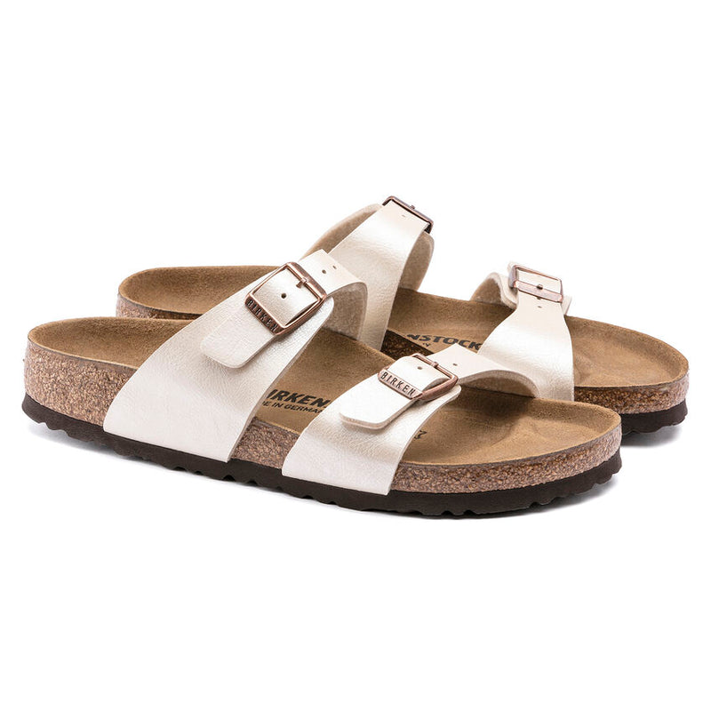 Birkenstock Sydney Birko-Flor Graceful Pearl White Women's Regular 5