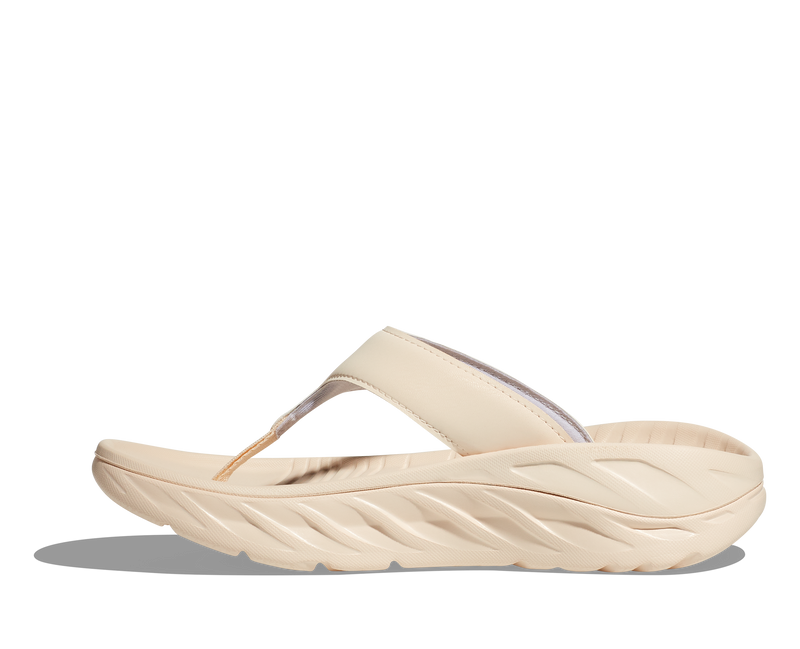 Hoka Ora Recovery Flip Vanilla Lunar Rock Women's 7