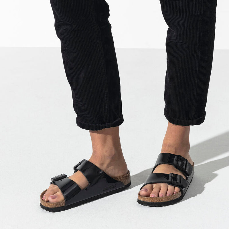 Birkenstock Arizona Black Patent Birko Flor 2