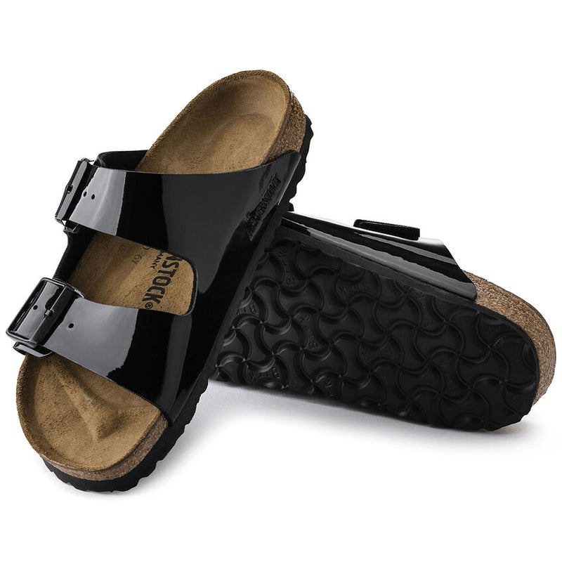 Birkenstock Arizona Black Patent Birko Flor 3