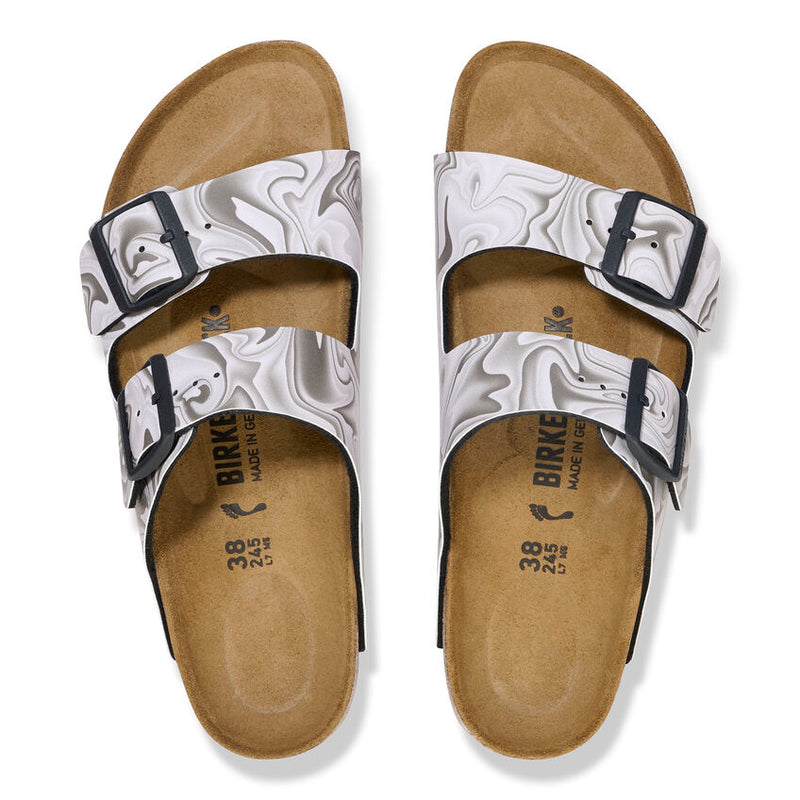 Birkenstock Arizona Marble Black White  4