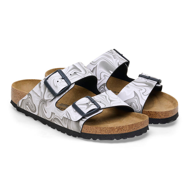 Birkenstock Arizona Marble Black White  5