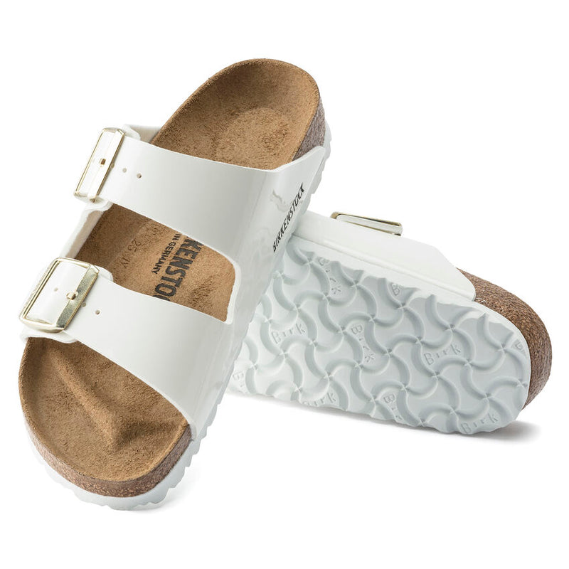 Birkenstock Arizona White Patent Birko Flor 3