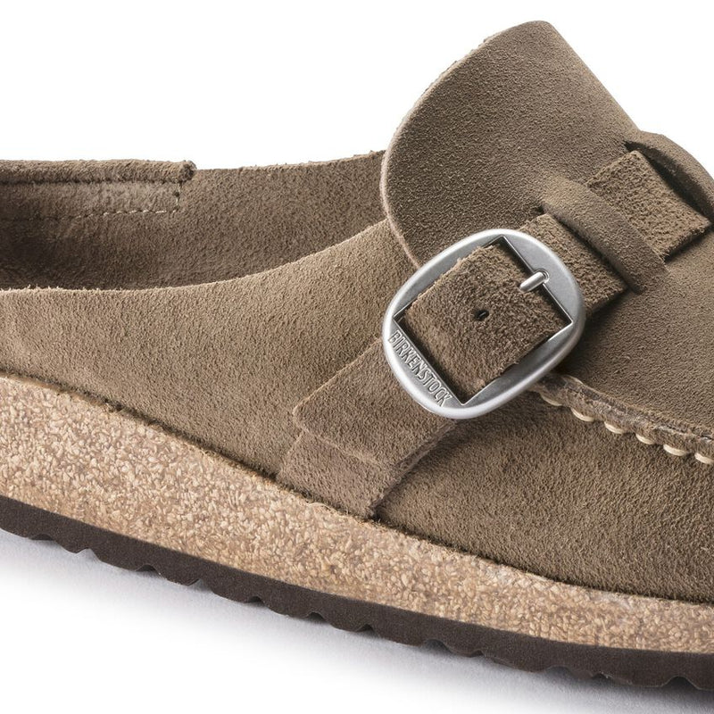 Birkenstock Buckley Gray Taupe Suede Women's 6