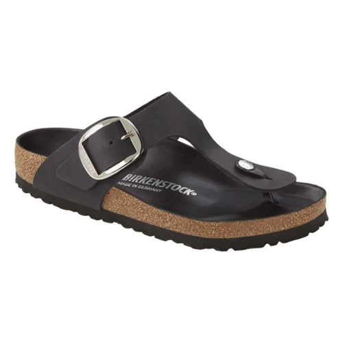 Birkenstock Gizeh Big Buckle Black Oiled Leather Women's 1