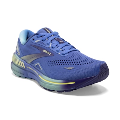 Brooks Adrenaline GTS 23 Baja Blue Yellow Lime Women's 1