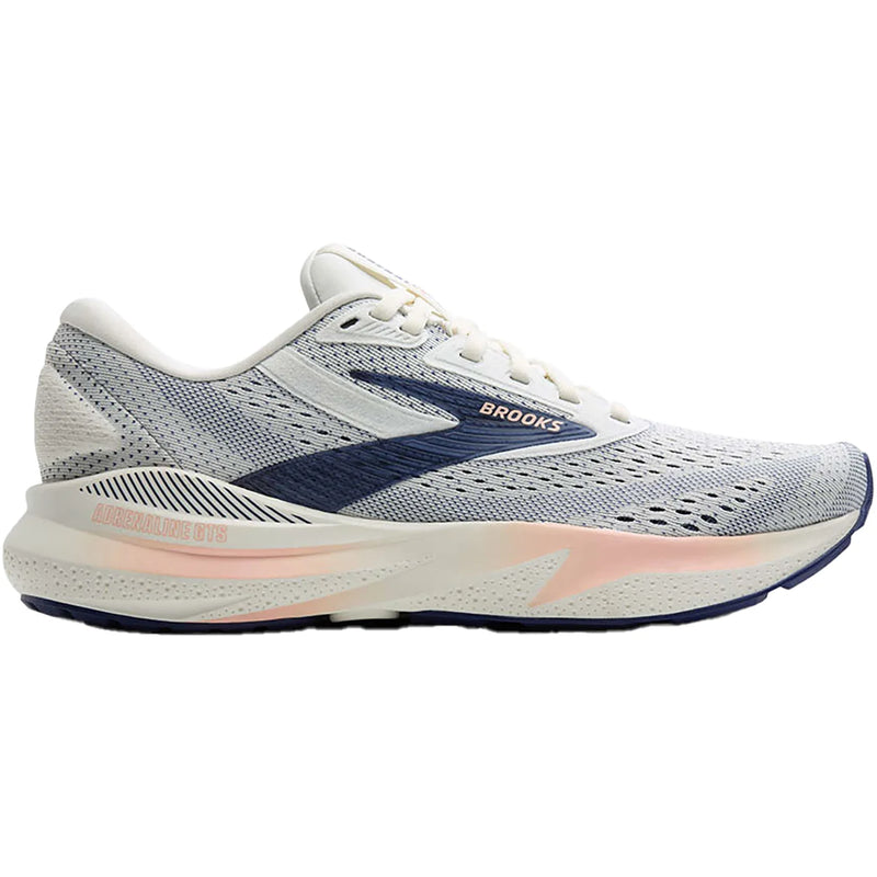 Brooks Adrenaline GTS 24 Grey Blue Ribbon Peach Women's 1