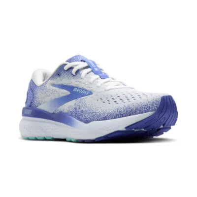 Brooks Ghost 16 White Amparo Blue Limpet Shell Women's