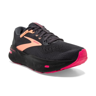 Brooks Ghost Max Black Papaya Raspberry Women's 1