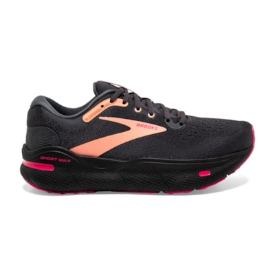 Brooks Ghost Max Black Papaya Raspberry Women's 2