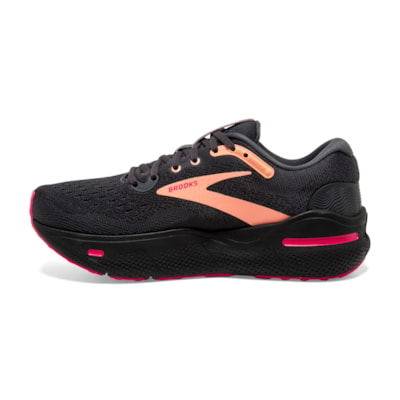 Brooks Ghost Max Black Papaya Raspberry Women's 3