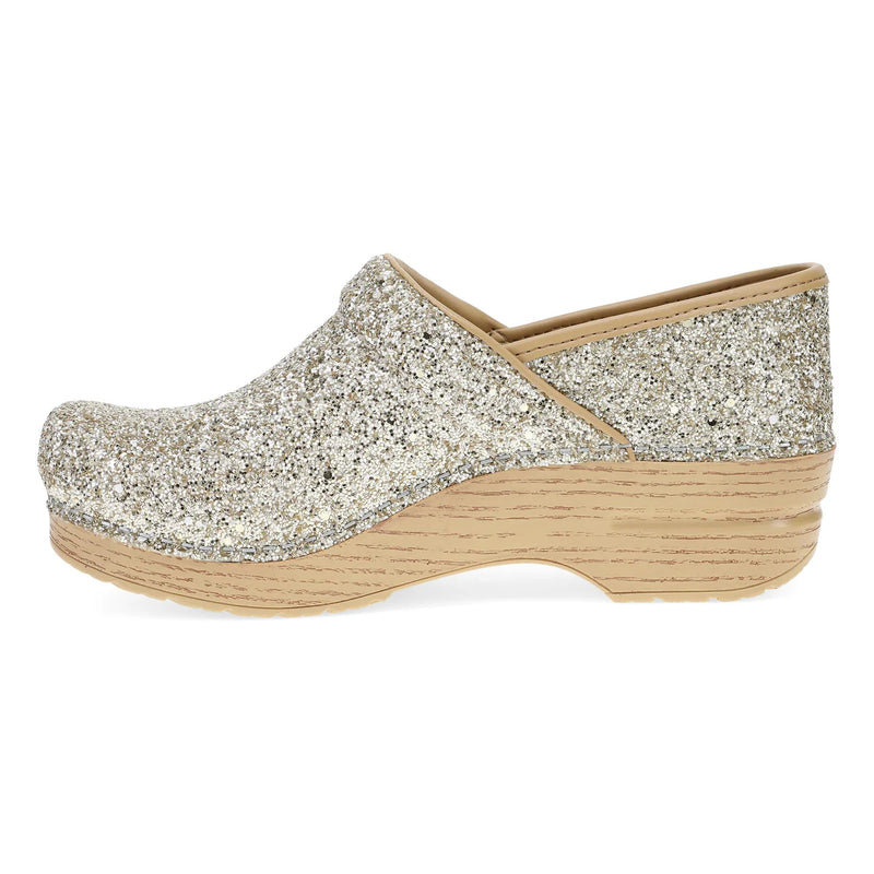 Dansko Professional Clog Champagne Glitter Women's 2