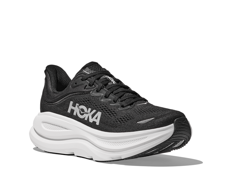 Hoka Bondi 9 Black White Women's