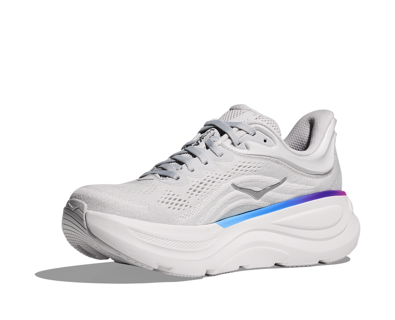 Hoka Bondi 9 Cosmic Grey White Women's