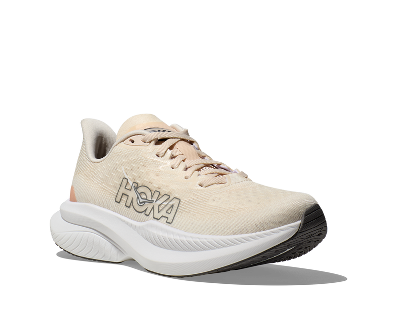 Hoka Mach 6 Eggnog Vanilla Wide Women's 6