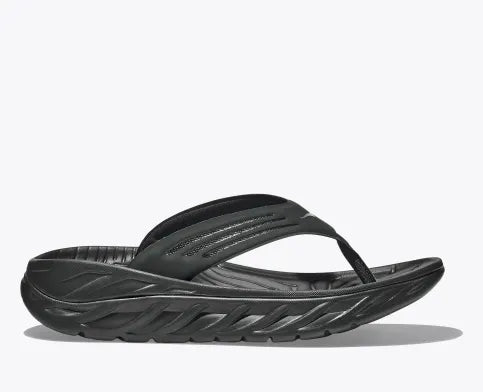 Hoka Ora Recovery Flip Flop Black Dark Gull Grey Men's 1