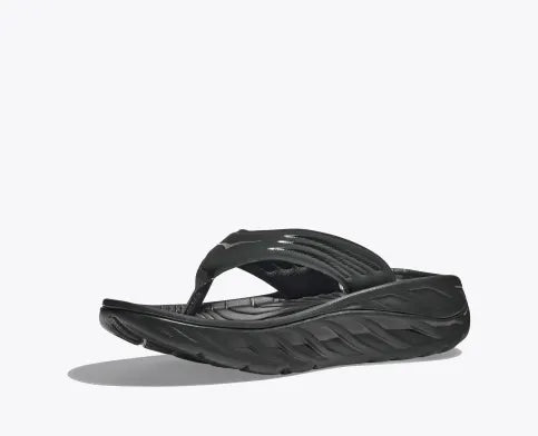 Hoka Ora Recovery Flip Flop Black Dark Gull Grey Men's 3