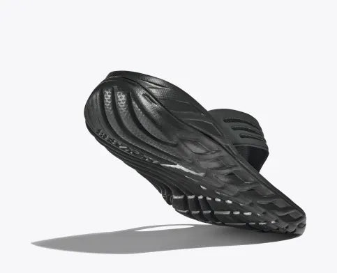 Hoka Ora Recovery Flip Flop Black Dark Gull Grey Men's 4