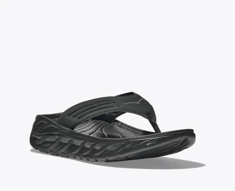 Hoka Ora Recovery Flip Flop Black Dark Gull Grey Men's 6