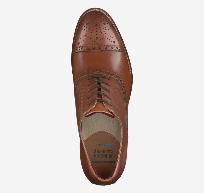 Johnston and Murphy Conard 2.0 Cap Toe Tan Men's