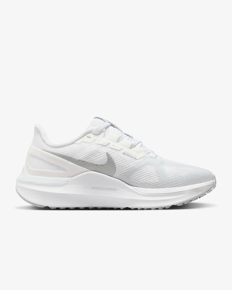 Nike Structure 25 White Metallic Silver WIDE Women's 3