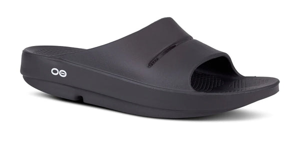 Oofos Ooahh Black Sandal 1