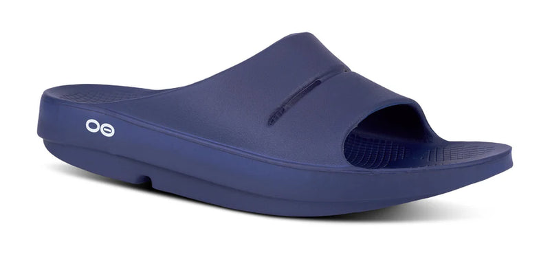 Oofos Ooahh Navy Sandal 1