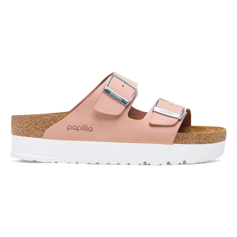 Papillio by Birkenstock Arizona Platform Soft Pink Sandal 5