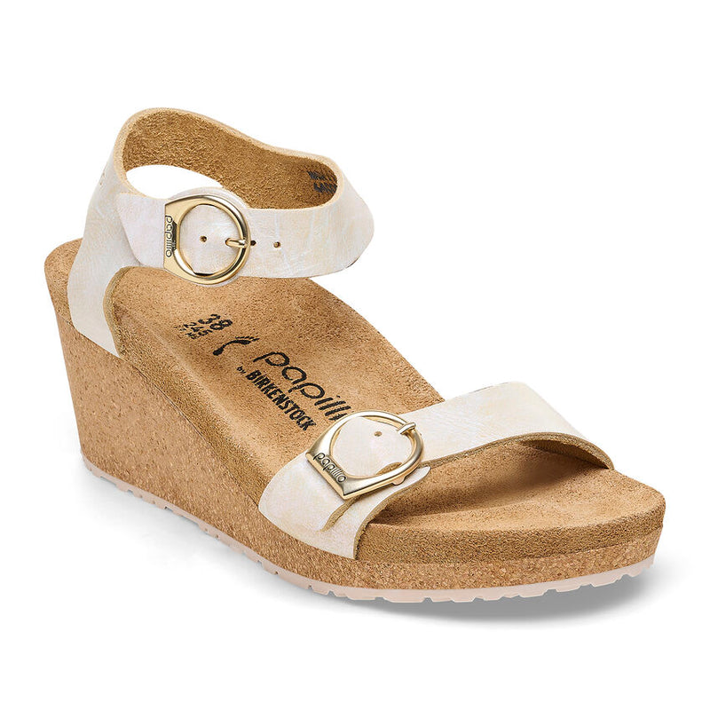 Papillio by Birkenstock Soley Metallic Silver Wedge 1