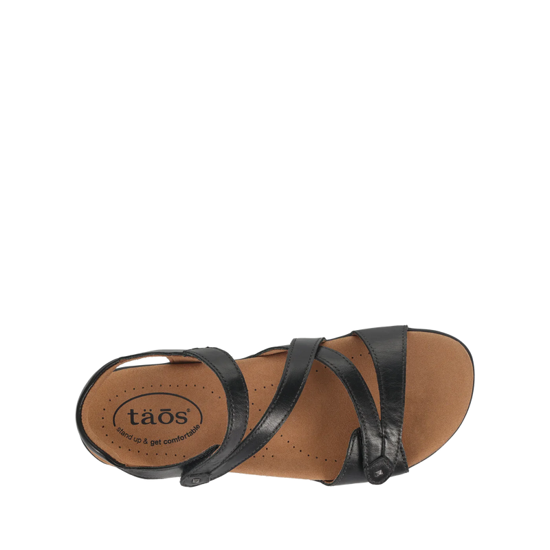 Taos Big Time Black Sandal Women's 4