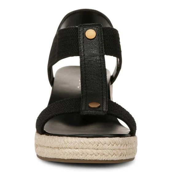 Vionic Calera Wedge Black Leather Sandal 2