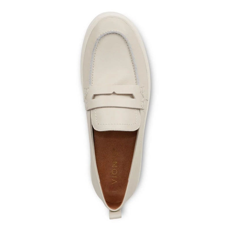 Vionic Uptown Loafer Cream Leather Women's 5