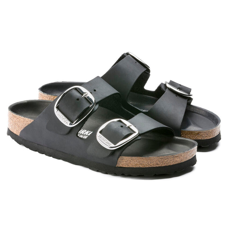 Birkenstock Arizona Big Buckle Black Oiled Leather Women's