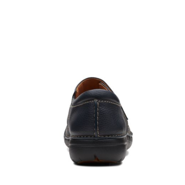 Clarks un loop navy leather online